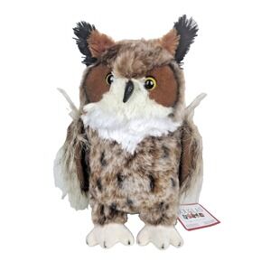 Douglas Great Horn Owl Plush Stuffed Animal Cuddle Toy RARE Realistic Plushie